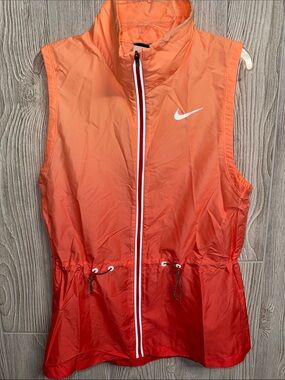 Nike Orange Ombre Sleeveless Windbreaker Vest